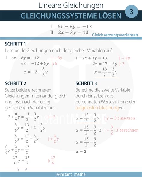 Lineare Gleichungssysteme Instantmathe