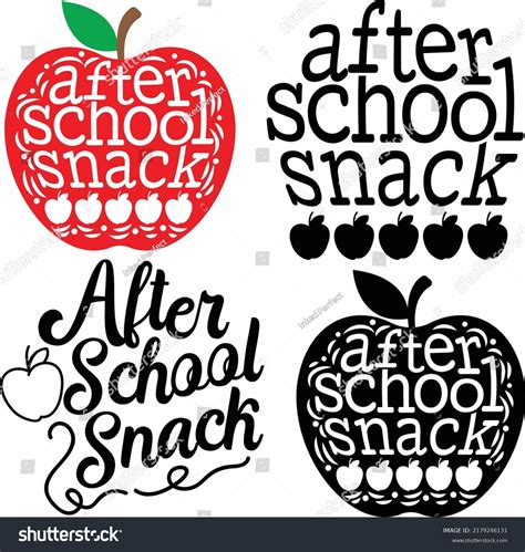 After School Snack Apple Snack School Kids Royalty Free Stock