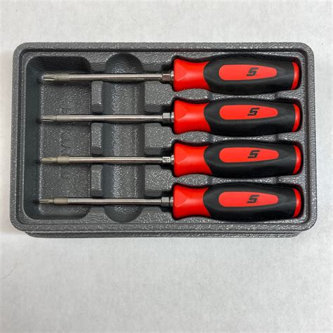 New Snap On Pc Torx Instinct Soft Grip Mini Tip Screwdriver Set