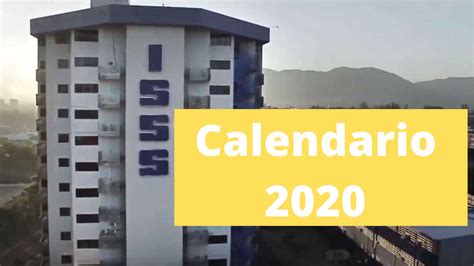 Calendario 2020 De Planillas Previsionales Isss Afp Ipsfa Y Otros