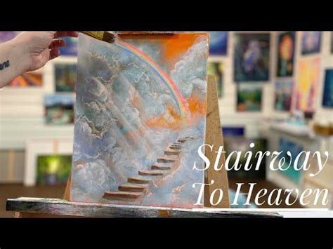 HOW TO PAINT Stairway To Heaven Easy Real Time Step By Step