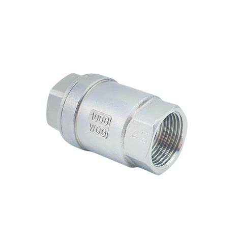 Cf M Stainless Steel Spring Vertical Check Valve With Npt Bspp