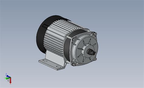 48v电机solidworks 2018模型图纸下载 懒石网