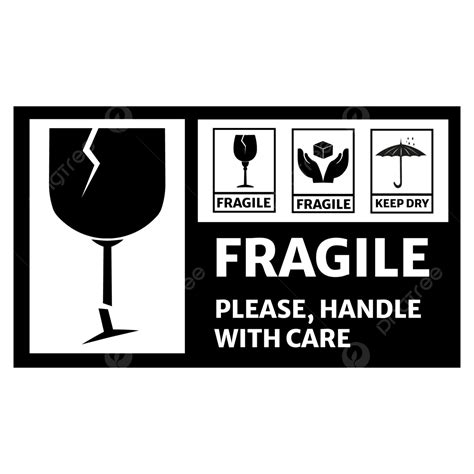 Handle With Care Vector Png Images Fragile Please Handle With Care