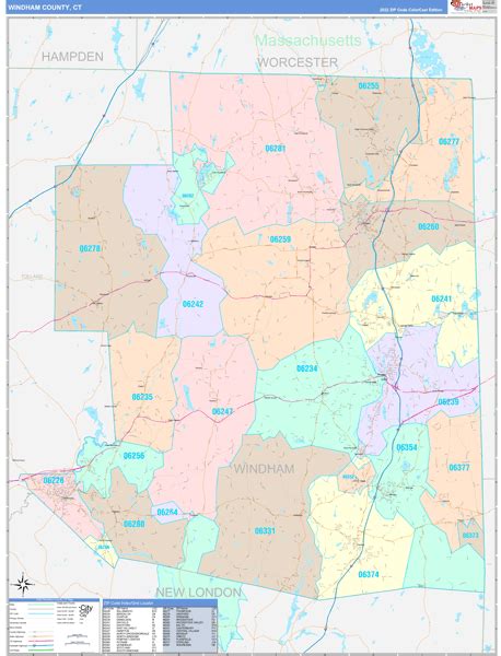 Digital Maps Of Windham County Connecticut