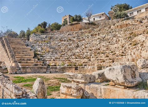 Theatre In Elaiussa Sebaste Antique City Mersin Turkey Stock Photo