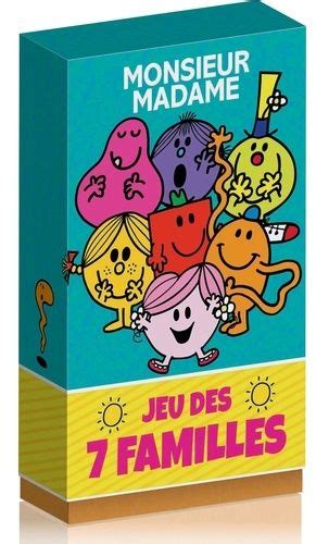 Jeu Des 7 Familles Monsieur Madame Hachette Jeunesse 9782012102248