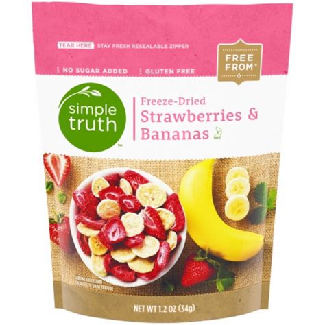 Simple Truth Freeze Dried Strawberries Bananas Oz Fred Meyer