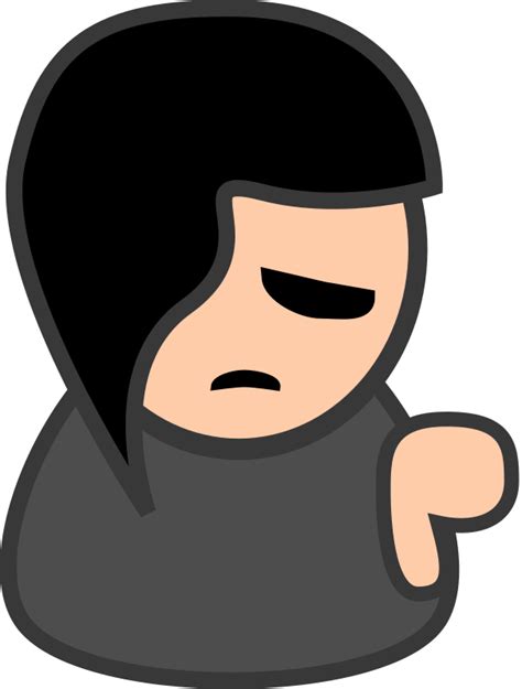 the sad little emo - Openclipart