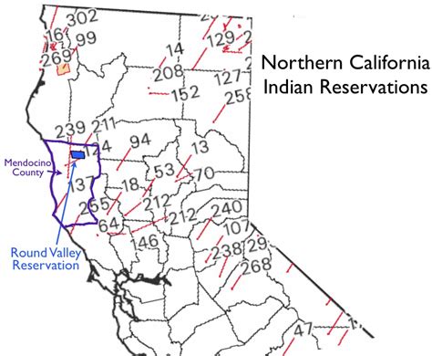 Northern California Indian Tribes Map