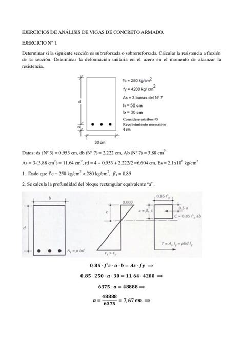 Ejemplos De Análisis Y Diseño De Vigas A Flexión