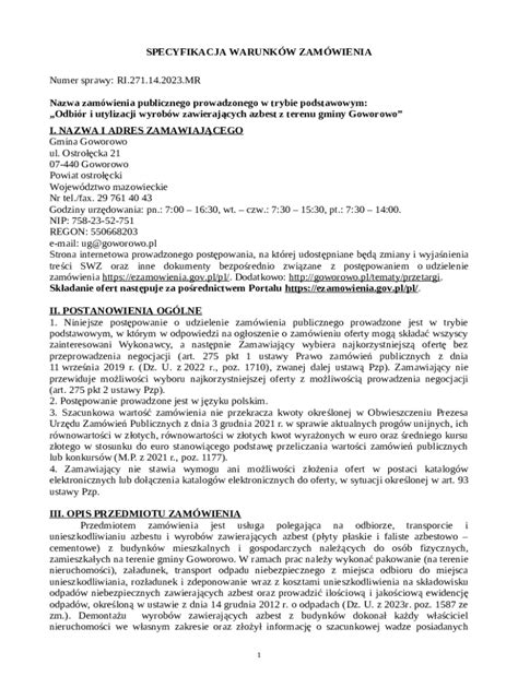 Zacznik Nr 2 Projektowane Postanowienia Umowy Doc Template PdfFiller