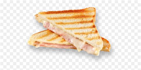 Panini Ham And Cheese Toast Png Transparent Png Vhv