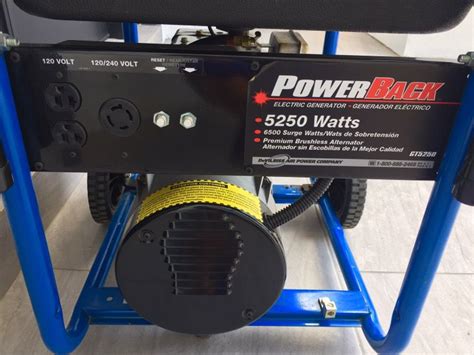 Devilbliss Powerback 5250 Watts Electric Generator RETAILS 800 For