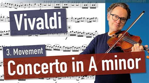 Vivaldi Concerto In A Minor 3 Movement Op 3 No 6 Violin Sheet