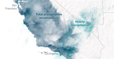 California Storms: Rainfall and Flooding Map - The New York Times