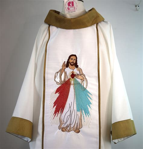 The Divine Mercy Dalmatic Stole Set Etsy