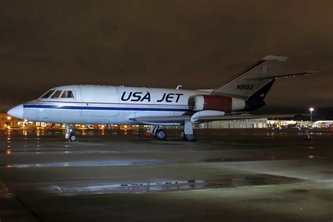 N Aa Usa Jet Dassault Falcon D At Kcle Usa Jet Falcon Flickr