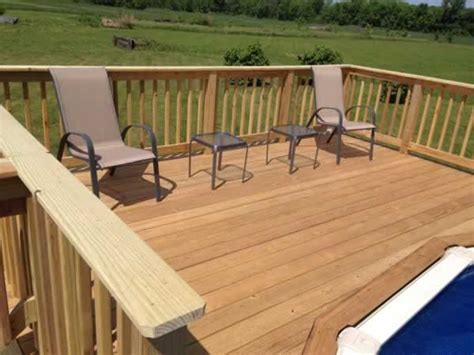 DIY Pool Deck - Handyman tips | Pool deck plans, Building a deck, In ...