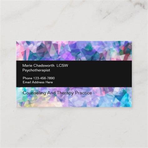 Psychotherapist Counseling Modern Design Business Card | Zazzle