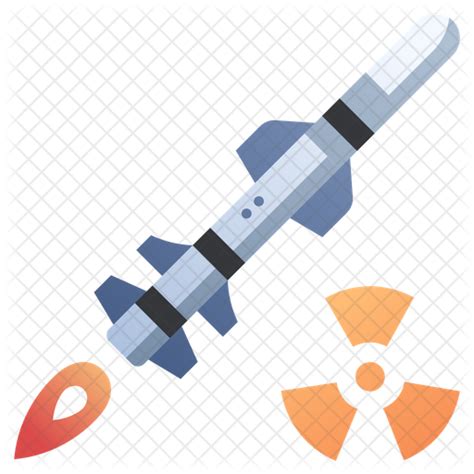 Nuclear Missile Icon Download In Flat Style