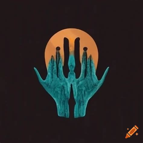 Minimalist Idol Hands Logo Style Of Zdzisław Beksiński On Craiyon