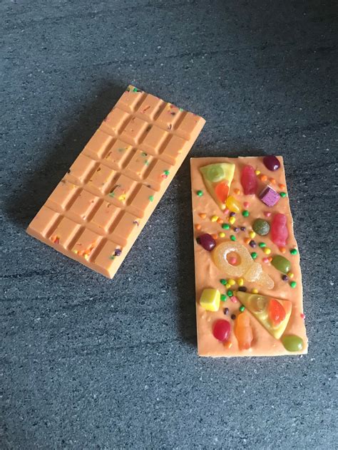 Orange Popping Candy Chocolate Bar Chocolate Bar Popping Etsy Uk