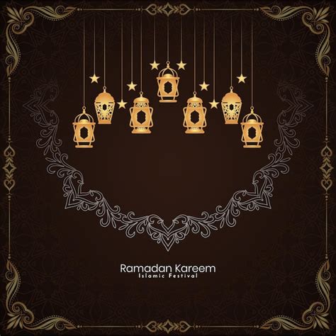 Free Vector Beautiful Ramadan Kareem Islamic Traditional Festival