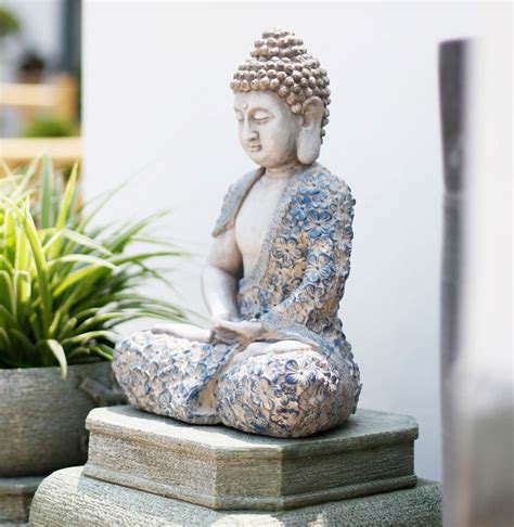 Buddha Statue, Sitting Buddha Statue, Large Figure Statue for Garden O ...