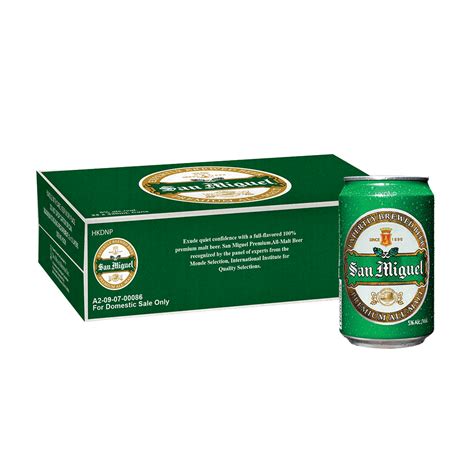 San Miguel Premium All Malt 330 Ml Can Case Of 24 Boozyph