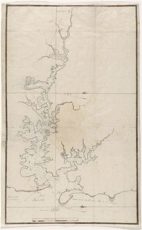 Port Jackson 1788 | The Dictionary of Sydney | Vintage maps, First fleet, Jackson