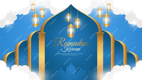 Premium Vector | Ramadan background or banner for Islamic celebration