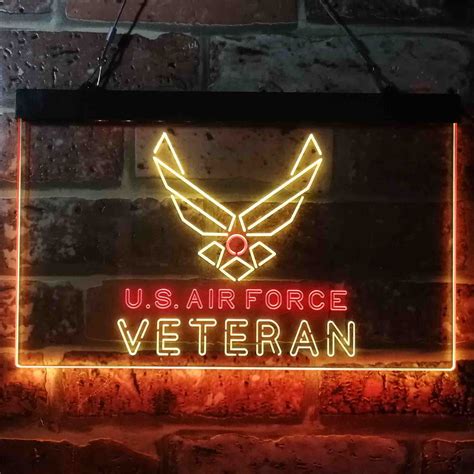 Us Air Force Veteran Neon Sign Led Lab Cave