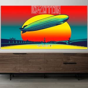 Led Zeppelin Wall Decor, Huge Canvas Art, Iconic Rock Music Canvas Wall ...