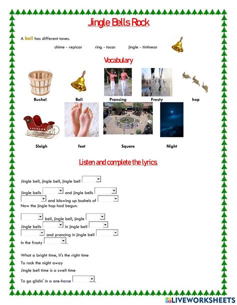 Jingle Bells Rock Live Worksheets Worksheets Library