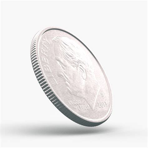 Dime Coin 3D Model $14 - .max .c4d .fbx .ma .obj - Free3D