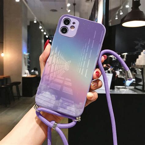 Jual Softcase Glass Tali Macaron Lilac L02 Camera Protect