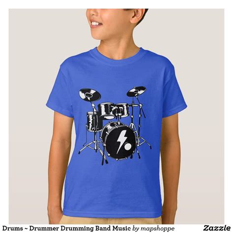 Drums Drummer Drumming Band Music T Shirt Drums Music Tshirts