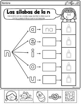 Letra N S Labas Con N Na Ne Ni No Nu Spanish Letter Of The Week