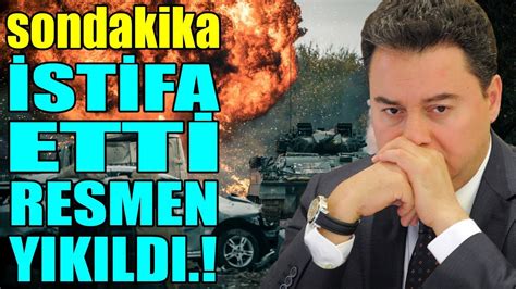 sondakika İSTİFA ETTİ RESMEN YIKILDI TÜRKİYE ŞOKTA YouTube