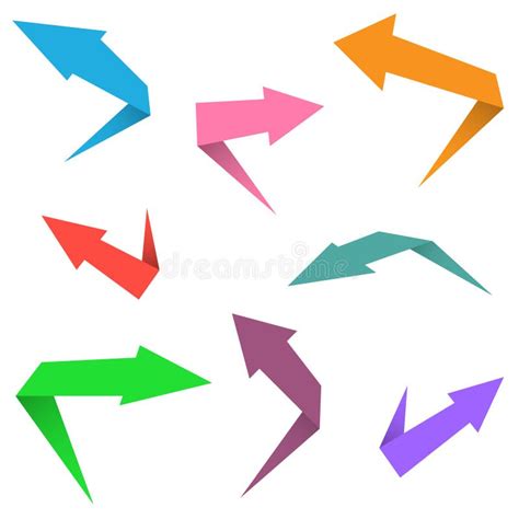 Colorful Arrow Set Stock Vector Illustration Of Angle 61056710