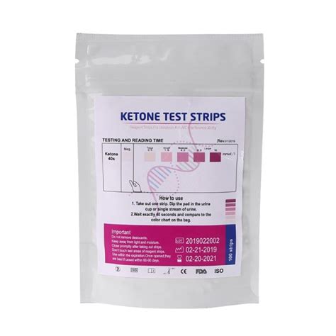 100 Pieces Urs 1k Test Strips Ketone Reagent Testing Urine Anti Vc