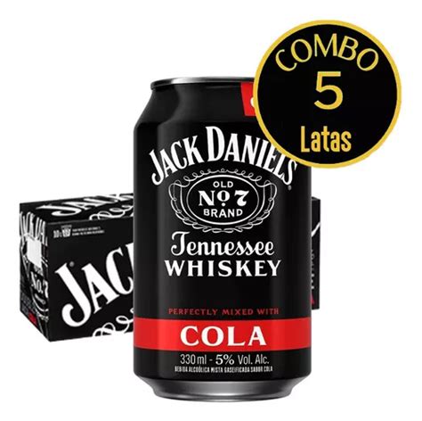 Combo 5 Latas Jack Daniel S Cola Lata 330ml MercadoLivre