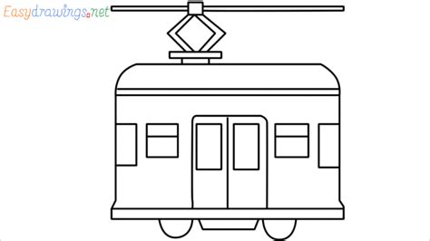 How To Draw Tram Car Step By Step 9 Easy Phase Emoji