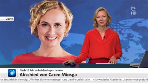 Abschieds Beitrag F R Caren Miosga Nach Jahren Tagesthemen