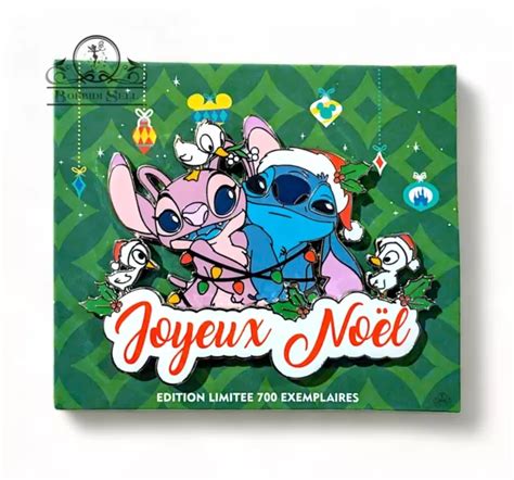 PIN DISNEY STITCH Et Angel Joyeux Noel El 700 Disneyland Paris Pin S