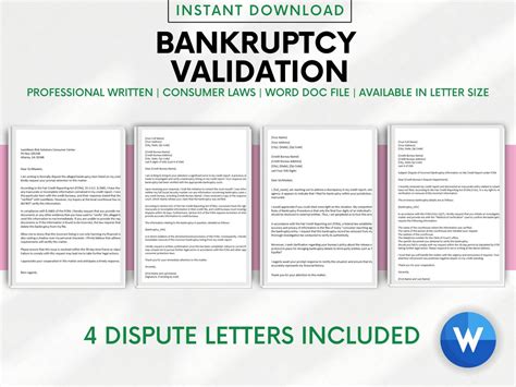 Bankruptcy Credit Dispute Letter Template DIY Credit Repair Letters