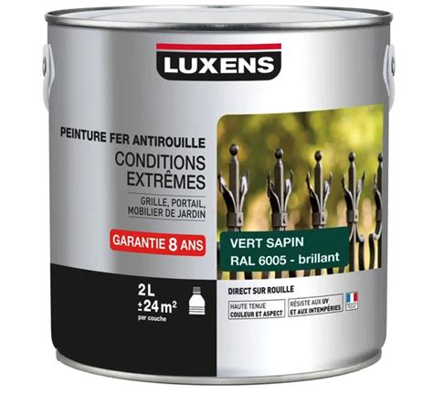 DESTOCKAGE EXCLUSIF Peinture fer extérieur Antirouille LUXENS 2 l