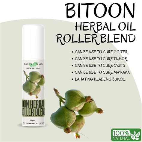 Bitoon Herbal Oil Roller Blend Bitoon Herbal For Bukol Goiter Cream