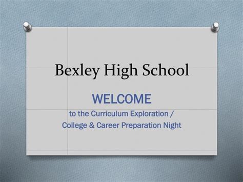 PPT - Bexley High School PowerPoint Presentation, free download - ID ...